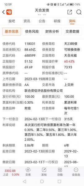天合转债23上市时间-第3张图片 天合转债23上市时间-第3张图片