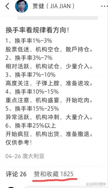 换手率高的股票怎么样-第7张图片 换手率高的股票怎么样-第7张图片